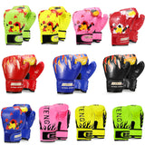 Kid 1 Pair Leather Boxing Gym Golves Fitness Training Boxing Gloves Sanda Sandbag Training Protector Gym Fitness Equipment