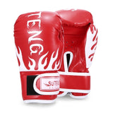 Kid 1 Pair Leather Boxing Gym Golves Fitness Training Boxing Gloves Sanda Sandbag Training Protector Gym Fitness Equipment