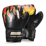 Kid 1 Pair Leather Boxing Gym Golves Fitness Training Boxing Gloves Sanda Sandbag Training Protector Gym Fitness Equipment