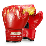 Kid 1 Pair Leather Boxing Gym Golves Fitness Training Boxing Gloves Sanda Sandbag Training Protector Gym Fitness Equipment