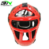 BNPRO Boxing Headguard with Mask Muay Thai Taekwondo Helmet Mask Removable Kickboxing TKD Sparring Sanda Training Headgear