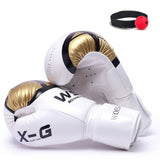 REXCHI Kick Boxing Gloves for Men Women PU Karate Muay Thai Guantes De Boxeo Free Fight MMA Sanda Training Adults Kids Equipment