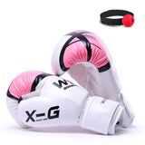 REXCHI Kick Boxing Gloves for Men Women PU Karate Muay Thai Guantes De Boxeo Free Fight MMA Sanda Training Adults Kids Equipment