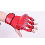 Thickened Women Men Boxing Gloves Half Finger MMA  Sanda Punching Professional Combat Muay Thai kick Boxing Gloves Q