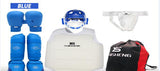 Karate Protective Gear Set/Children's Full Set Of Helmet Mask/Head Boxing Sanda Fighting Full Protective Suit/Training Protectio