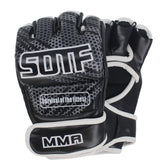 SUOTF Black Fighting MMA Boxing Sports Leather Gloves Tiger Muay Thai fight box mma gloves boxing sanda boxing glove pads