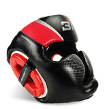 Hot Full-Covered Boxing Helmet Muay Thai PU Leather Training Sparring Boxing Headgear Gym Equipment Taekwondo Head Guard