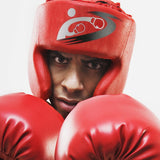 Wrestle Protective Headgear Adjustable Size PU Leather Soft Head Protector for Boxing G66