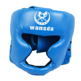 Headgear Closed Type Competition Fitness Equipment Boxing Helmet Adults Martial Art Head Guard Faux Leather Practical Protector