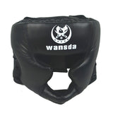 Headgear Closed Type Competition Fitness Equipment Boxing Helmet Adults Martial Art Head Guard Faux Leather Practical Protector