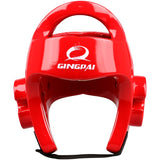 2016 Brand Quality Red WTF Approved Taekwondo Helmet Adult Male Female Half-covered Fighting Gear Protector MMA Boxing Headgear