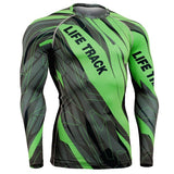men boxing jersey shirt long sleeve skulls printing tops clothes 3d sublimation printed slim fit clothing for gym exercise