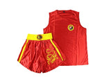 Kid Adult Embroidered Dragon Sanda Boxing Top and Shorts Muay Thai Costume for Men Women Martial Arts Performance Jersey Clothes