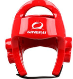 2016 Brand Quality Red WTF Approved Taekwondo Helmet Adult Male Female Half-covered Fighting Gear Protector MMA Boxing Headgear