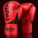 HIGH Quality Adults Women/Men Boxing Gloves Leather MMA Muay Thai Boxe De Luva Mitts Sanda Equipments8 10 12 6OZ boks